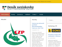 Tablet Screenshot of denikneziskovky.cz